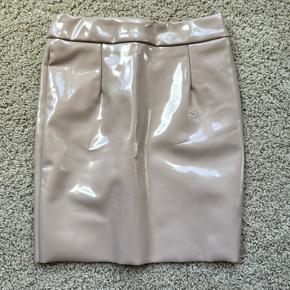 Oh Polly Dresses & Skirts - Oh Polly Vinyl Mini Skirt size 6